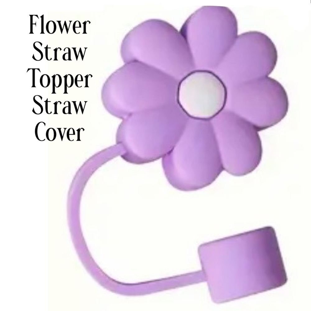 Flower Straw Topper, Fits 10mm Straws, NEW, Germ/Bug/Dust Proof your Tum…